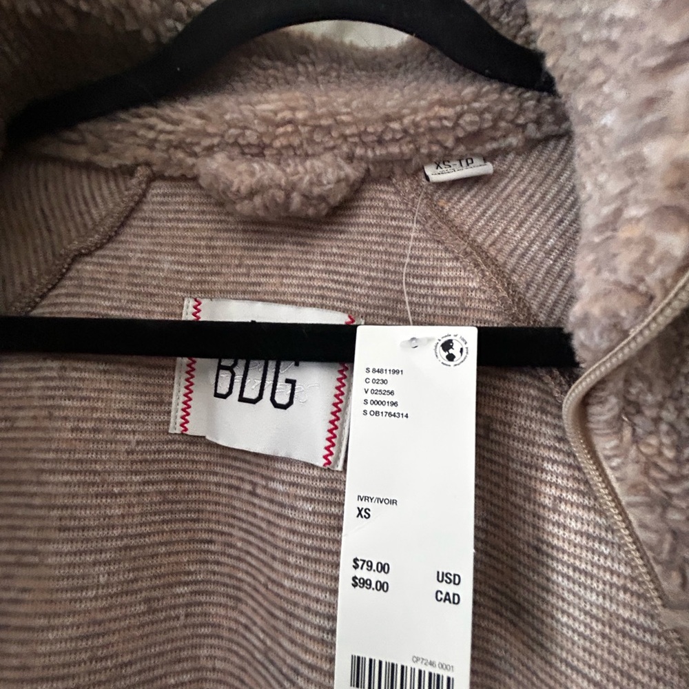 BDG Tan Sherpa Jacket - Picture 4 of 5